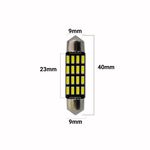 Set 2 becuri tip led, c5w sofit 40mm 16SMD ALB 12V fotografia produsului View 3 S