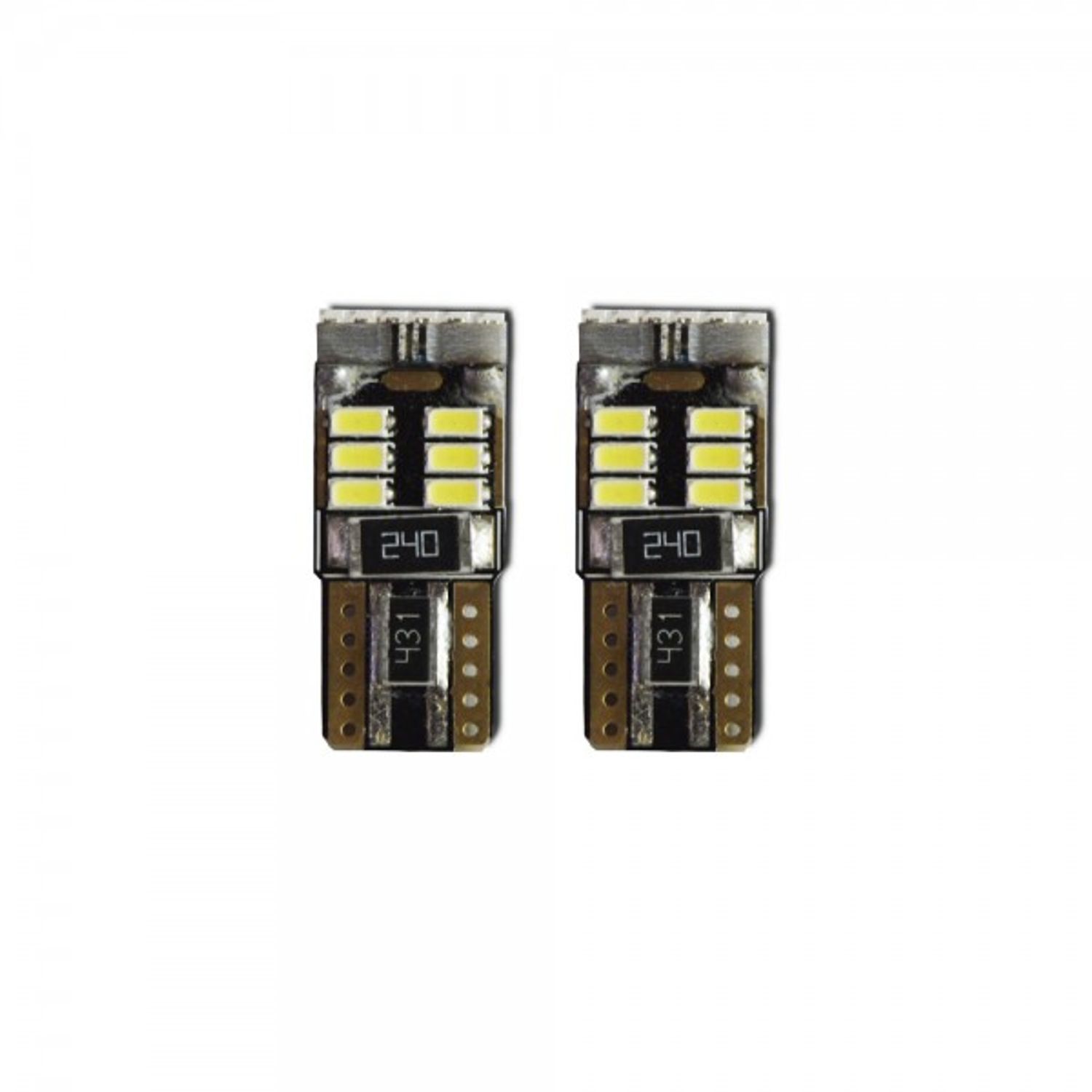 Set 2 x becuri auto T10 18 leduri SMD Canbus fotografia produsului