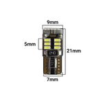 Set 2 x becuri auto T10 18 leduri SMD Canbus fotografia produsului View 3 S
