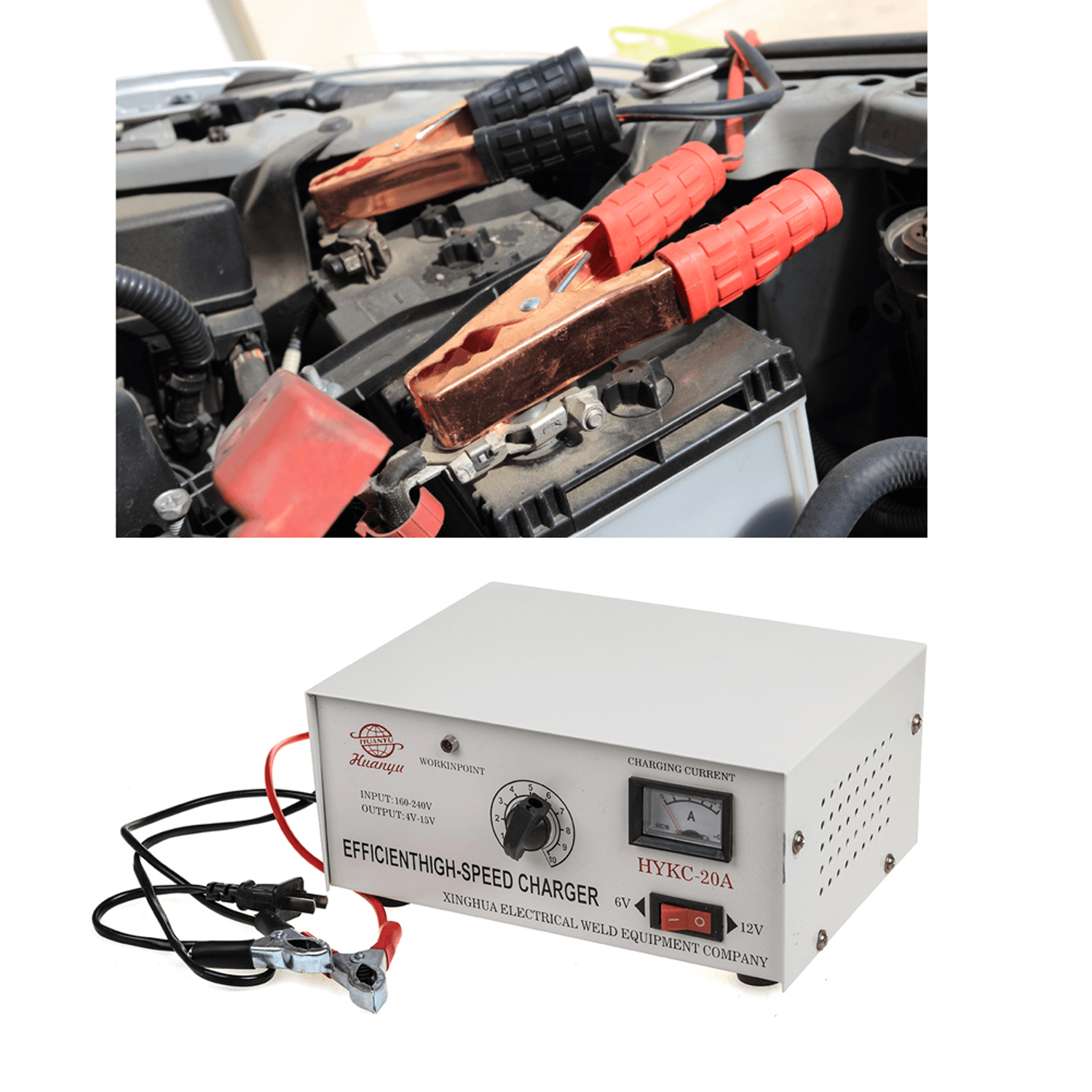 Redresor auto la 20A , protejeaza bateria fotografia produsului View 3 L