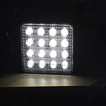 Set 2 proiectoare patrate 2.2 cm grosime, 48W, 12/24V fotografia produsului View 4 S