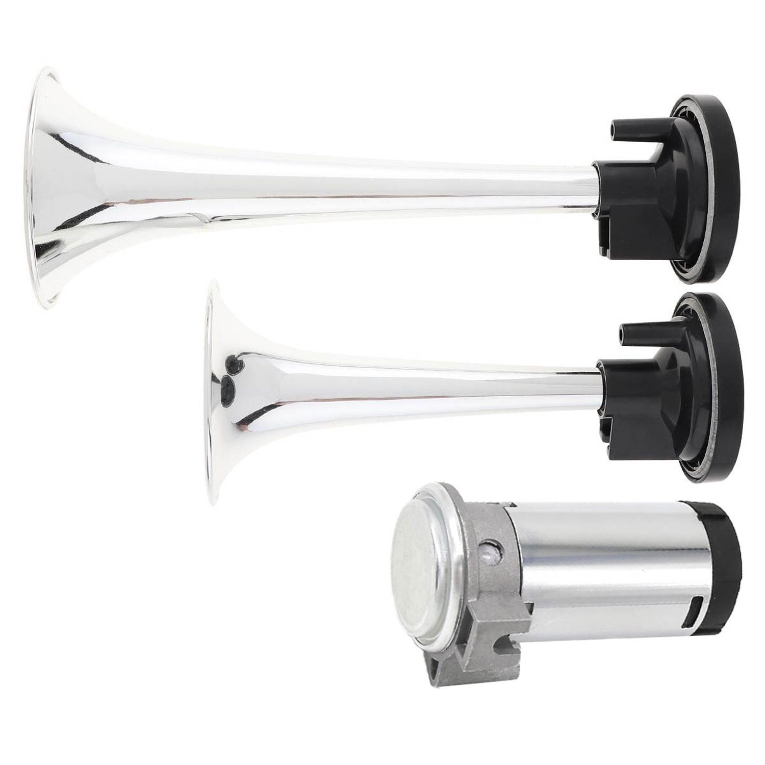 Claxon 12V cu 2 goarne cu compresor fotografia produsului View 2 L