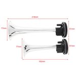 Claxon 12V cu 2 goarne cu compresor fotografia produsului View 4 S