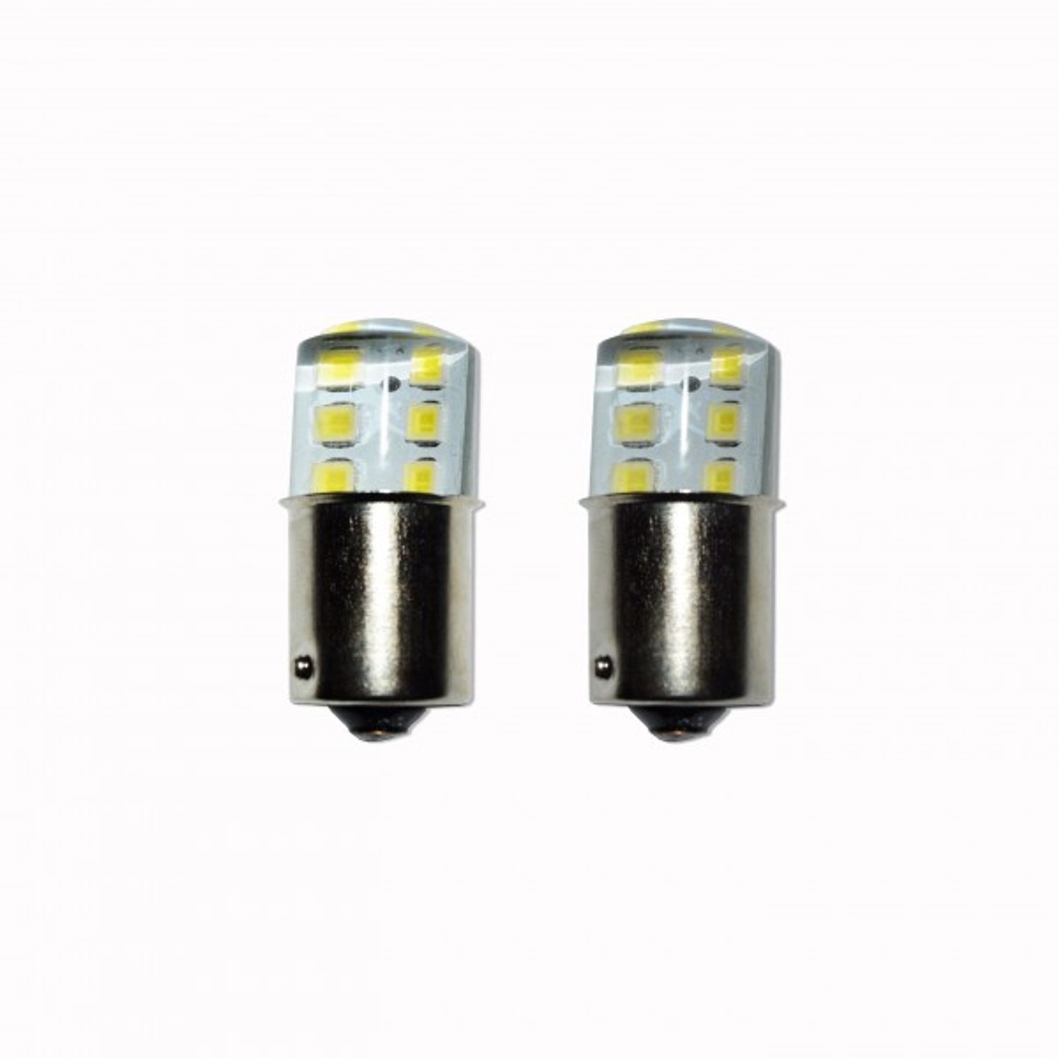 Set 2 becuri Led 1156 12 led SMD siliconat cu flash fotografia produsului
