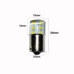Set 2 becuri Led 1156 12 led SMD siliconat cu flash fotografia produsului View 3 S
