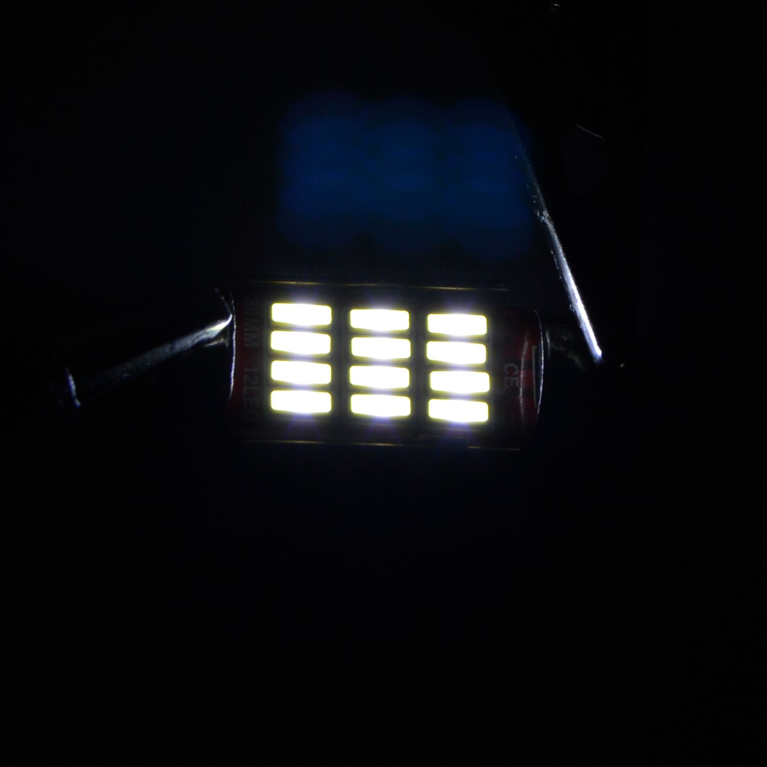Set 2 x Bec LED 41mm SOFIT, 12LED, 12V, ALB, 4012 fotografia produsului View 5 L