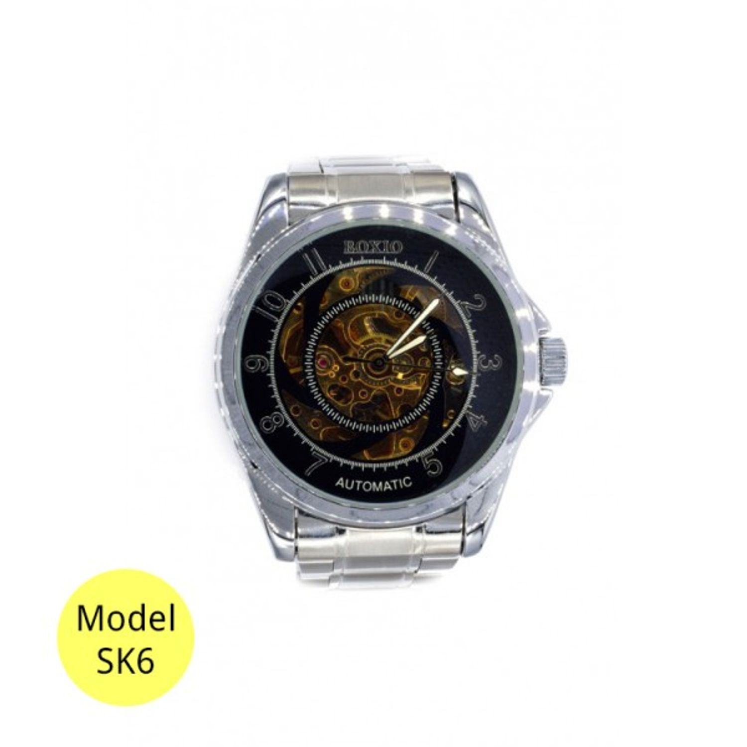 Ceas barbati Boxio Skeleton automatic diverse modele fotografia produsului View 5 L
