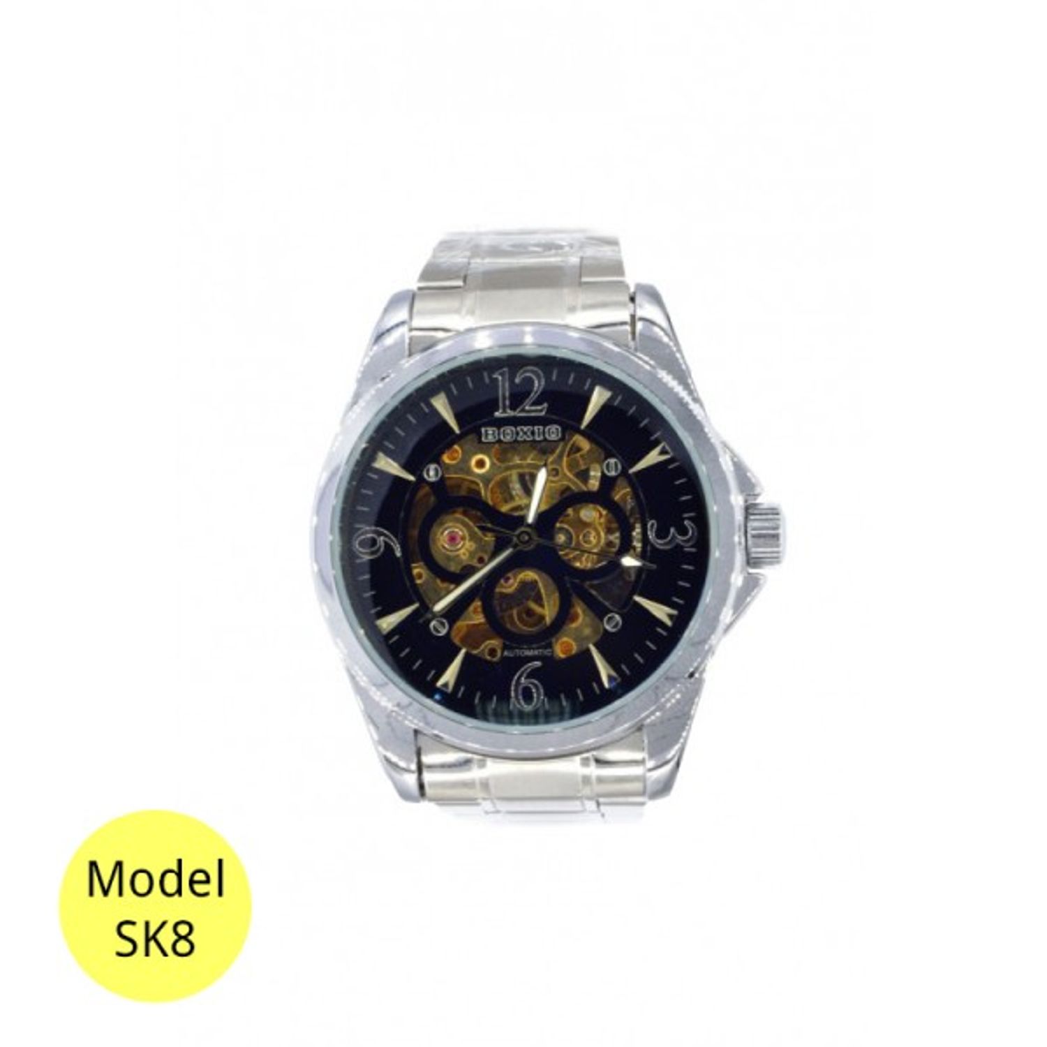 Ceas barbati Boxio Skeleton automatic diverse modele fotografia produsului View 4 L