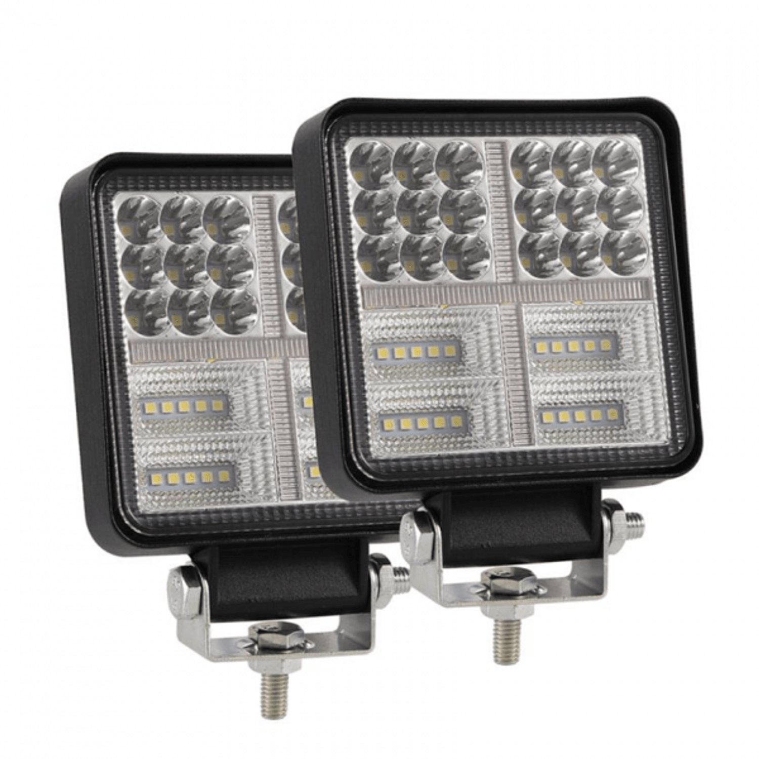 Set 2 x Proiectoare auto, stroboscop, 174W, 58 leduri, 37mm fotografia produsului