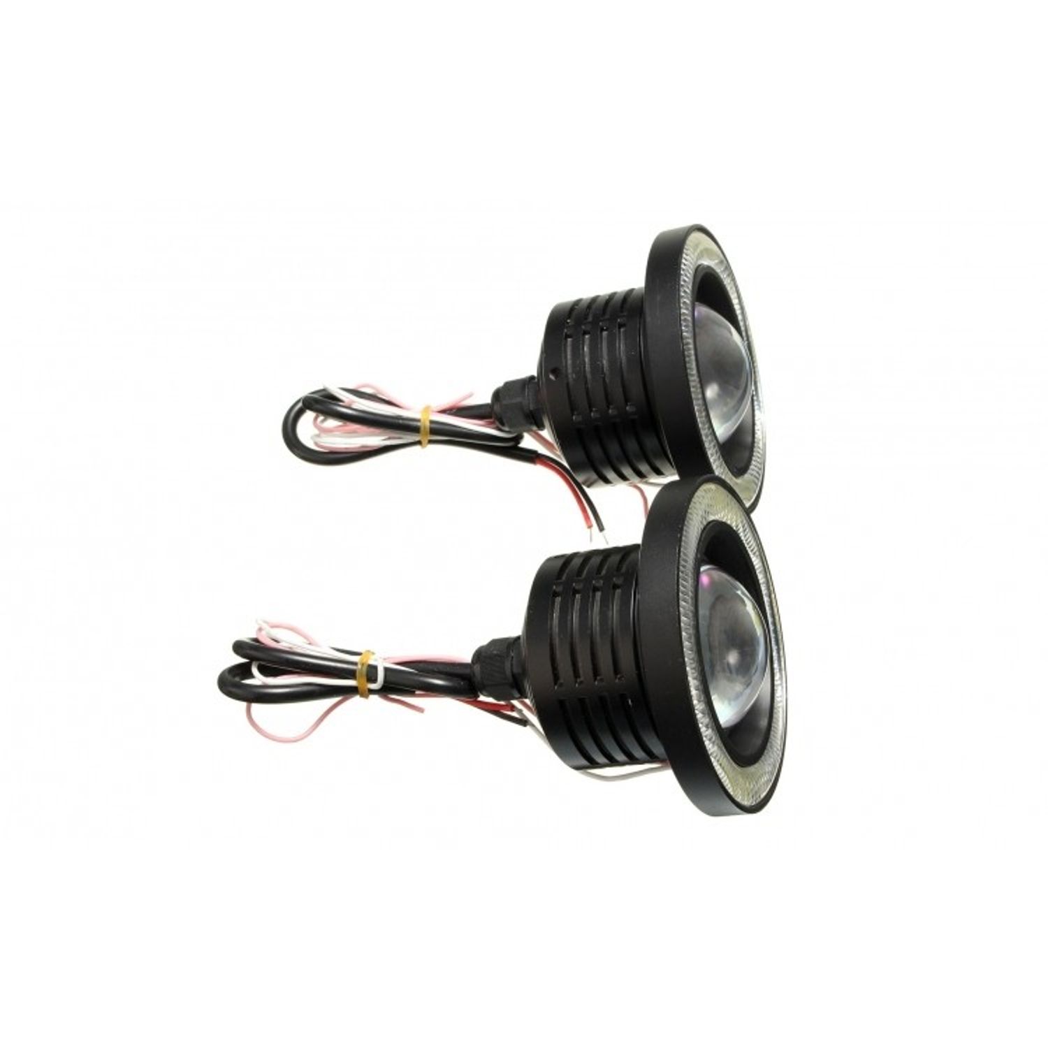 Set 2 proiectoare auto cu LED Angel Eyes, 64mm fotografia produsului View 2 L
