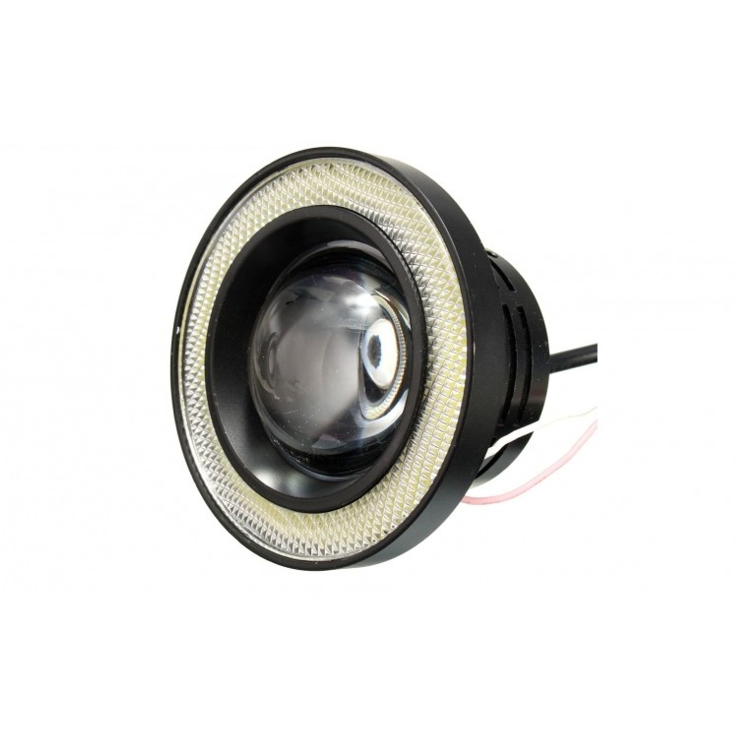 Set 2 proiectoare auto cu LED Angel Eyes, 64mm fotografia produsului View 3 L