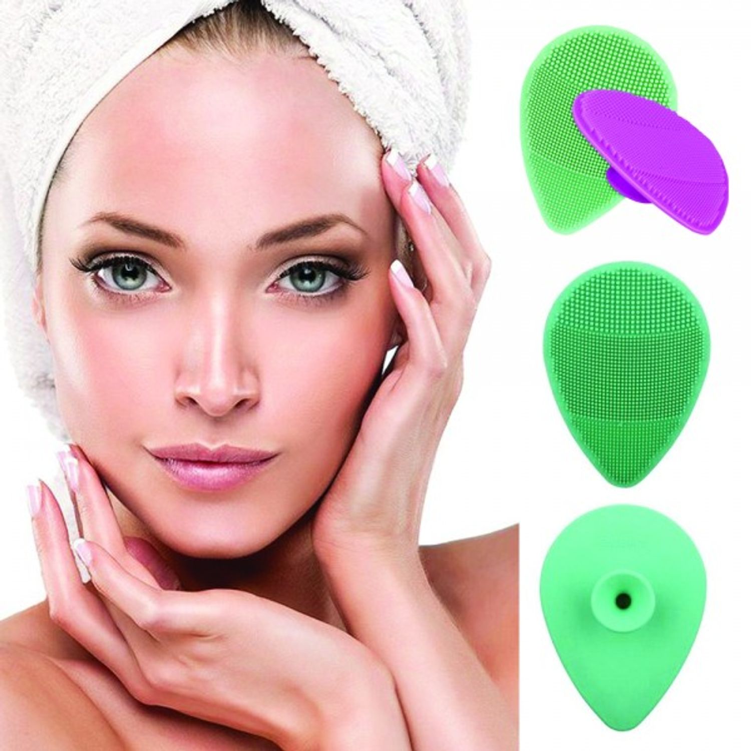Perie cosmetica din Silicon fotografia produsului View 2 L