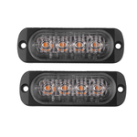 Set 2 x Lampa auto de avertizare, 4 LED, 12W fotografia produsului