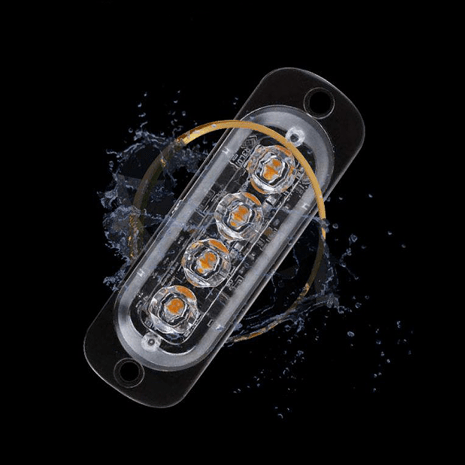 Set 2 x Lampa auto de avertizare, 4 LED, 12W fotografia produsului View 2 L