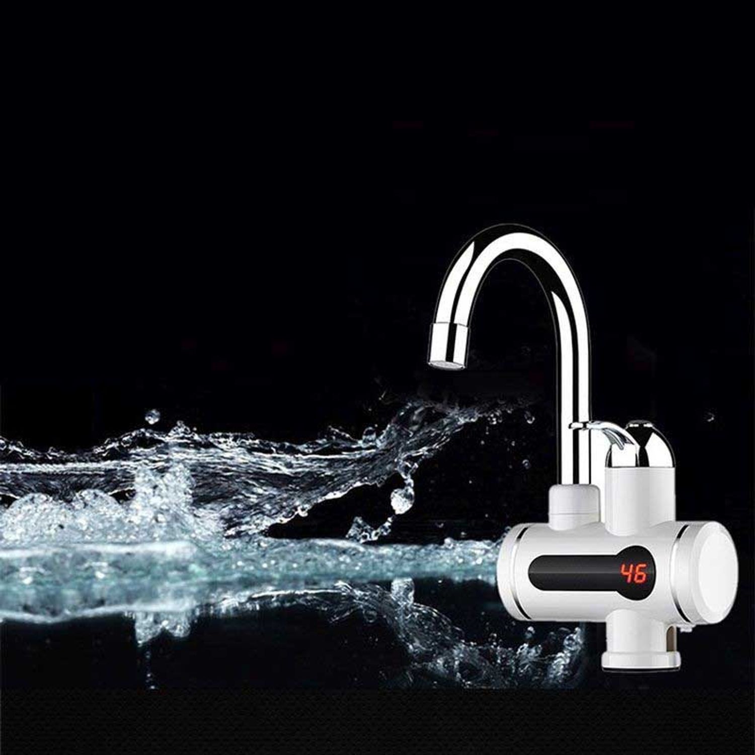 Robinet electric, instant apa calda, afisaj LCD, 3000W fotografia produsului View 5 L