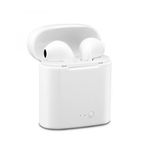 Set 2 Casti Bluetooth TWS i7 Mini, toc incarcare, alb fotografia produsului View 5 S
