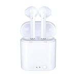 Set 2 Casti Bluetooth TWS i7 Mini, toc incarcare, alb fotografia produsului