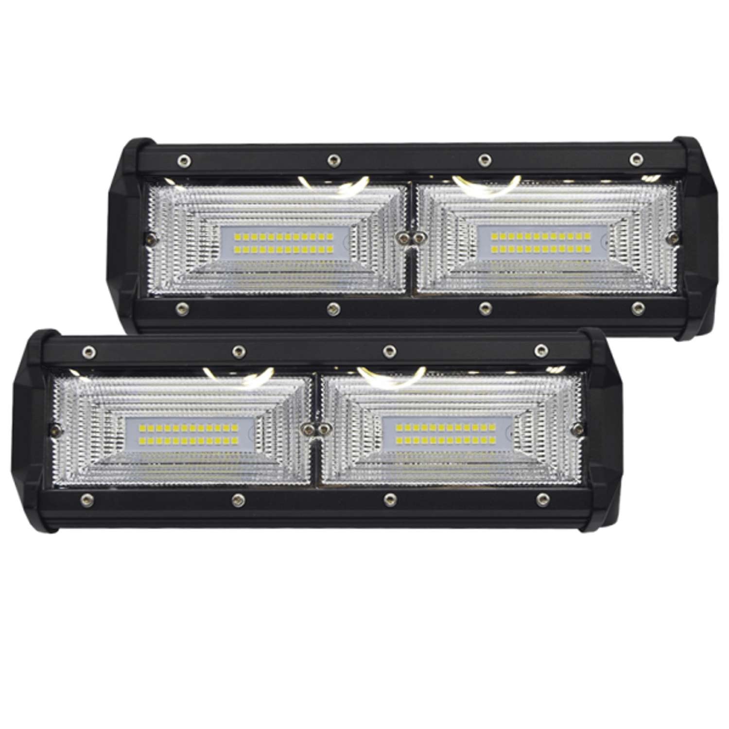 Set 2 proiectoare LED, 144W cu 48 de leduri fotografia produsului