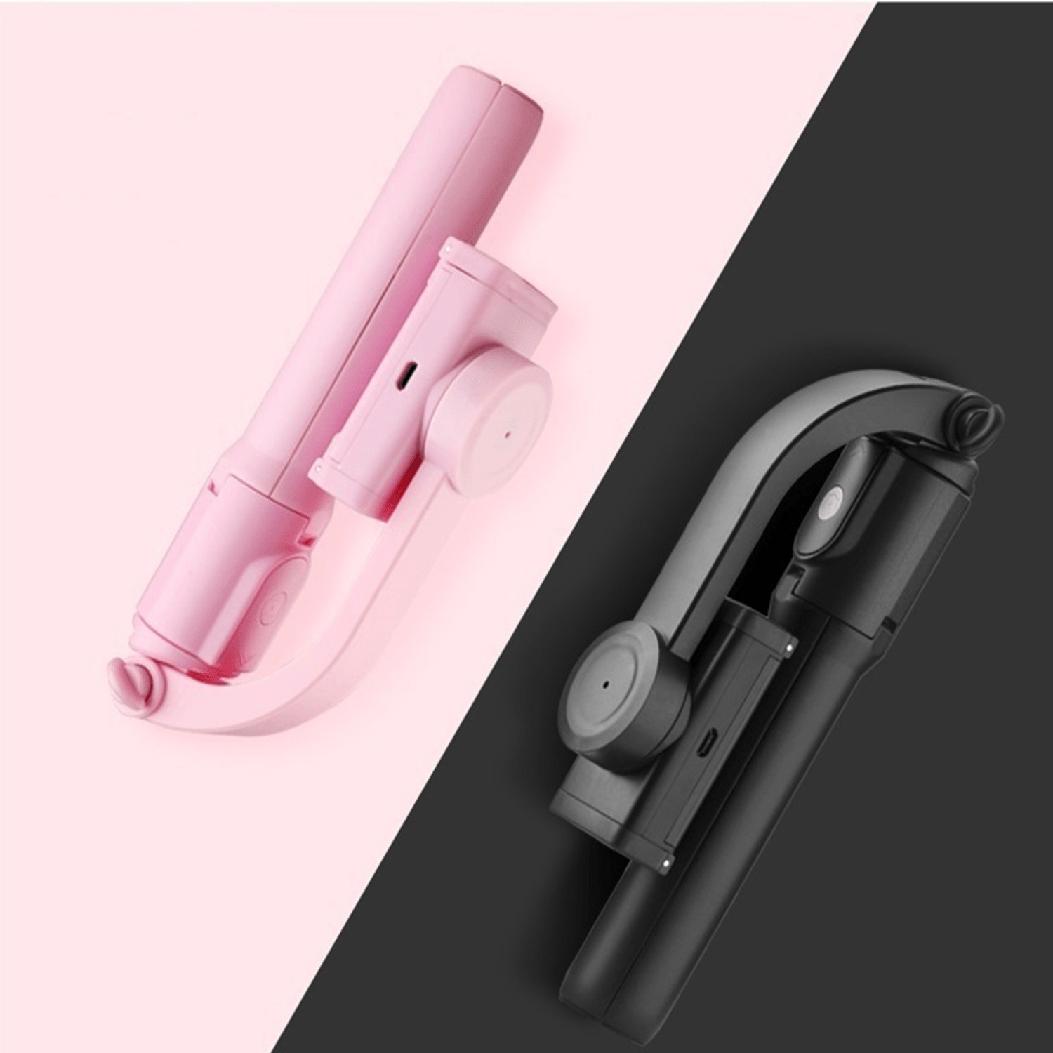 Trepied cu stabilizator, BT si telecomanda, negru fotografia produsului View 2 L