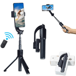 Trepied cu stabilizator, BT si telecomanda, negru fotografia produsului View 3 S