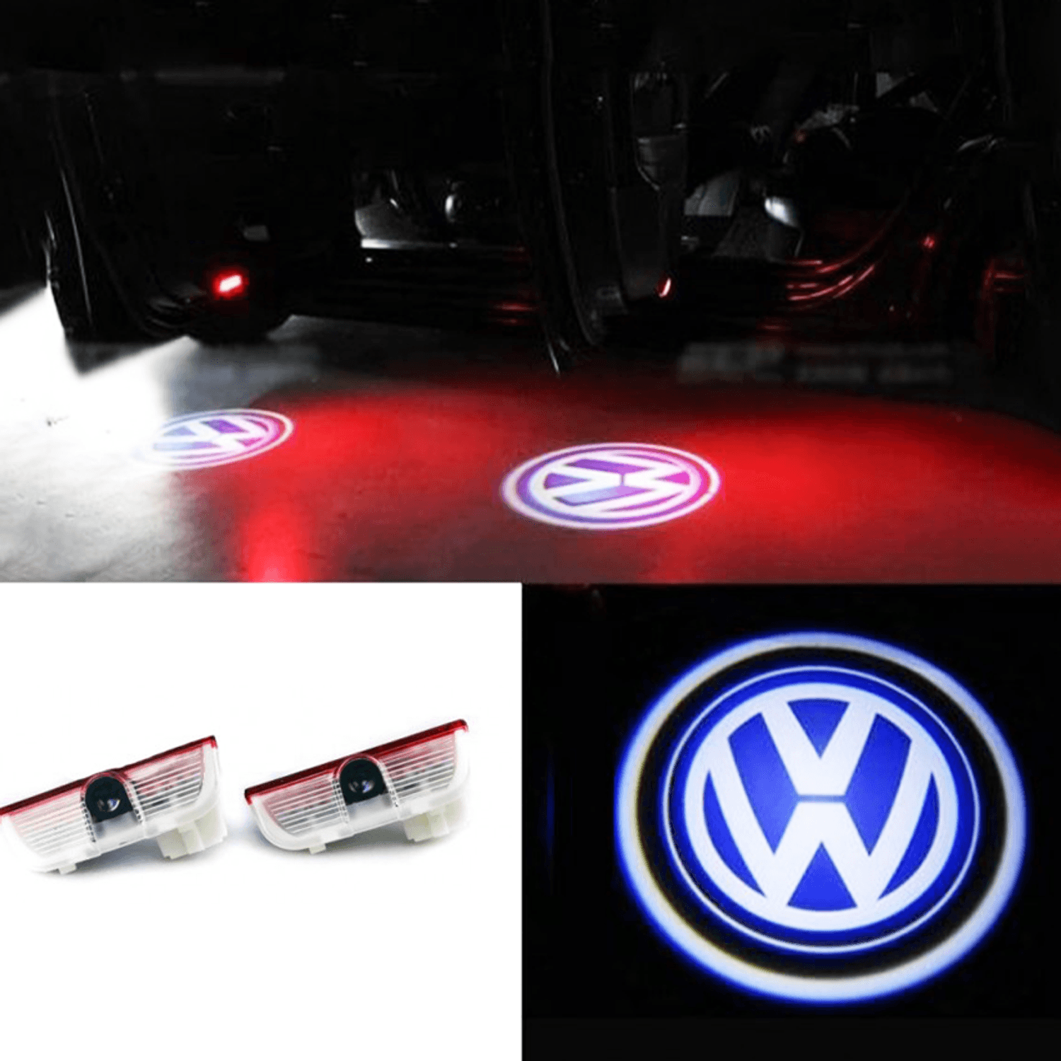 Set 2 proiectoare Holograma cu led pentru Volkswagen fotografia produsului View 4 L