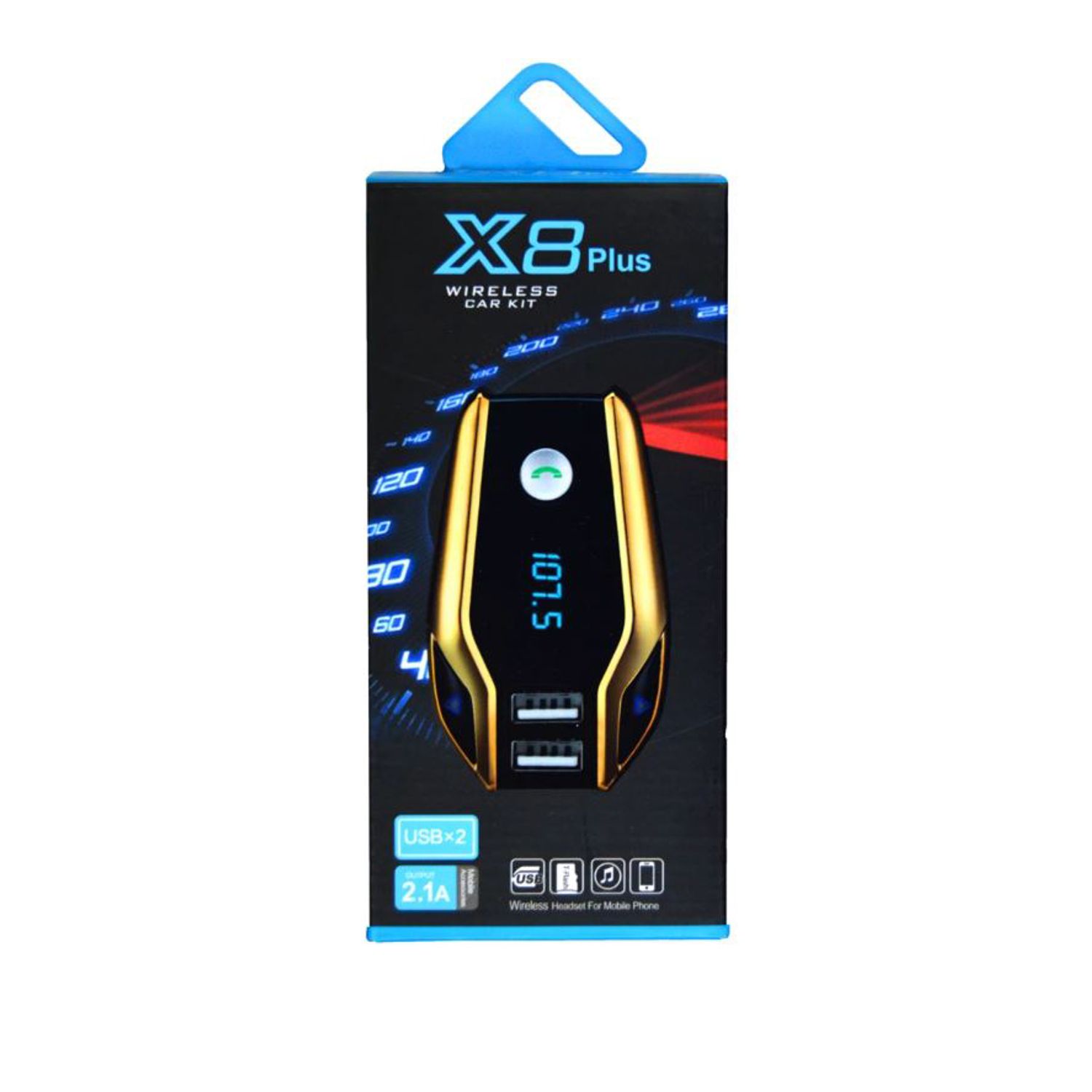 Modulator X8 plus pentru masina cu Bluetooth si USB fotografia produsului View 4 L