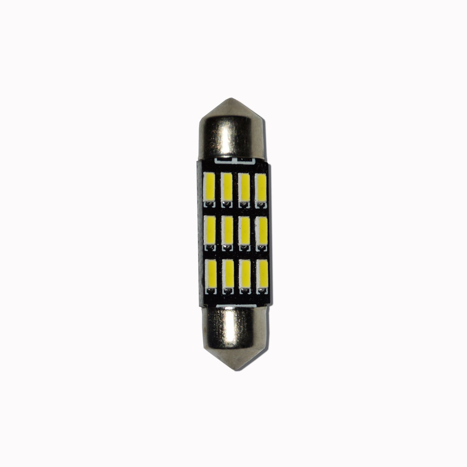 Set 2 x Bec LED 36mm, 12LED SMD, 12V, ALB, 4014 fotografia produsului View 2 L