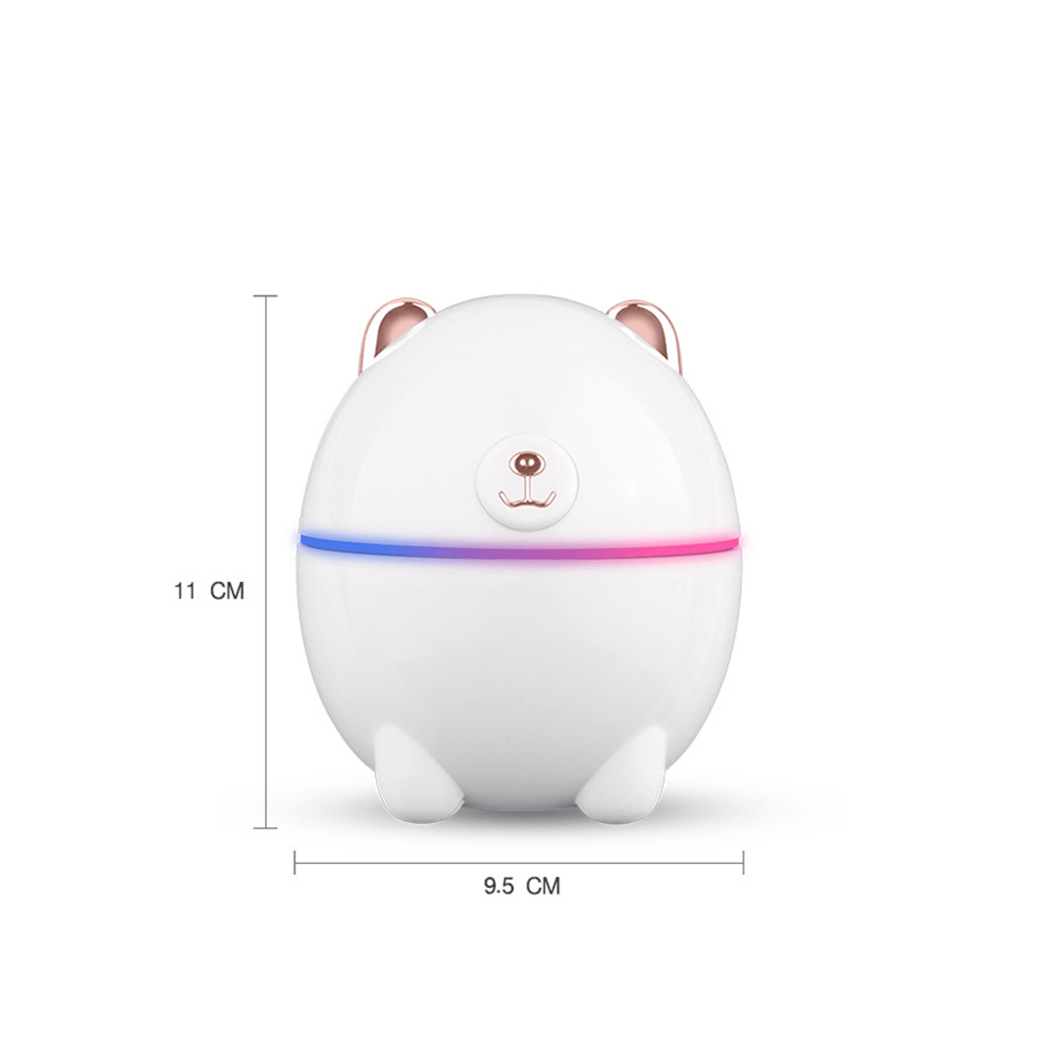 Umidificator in forma de ursulet polar , 220 ml, USB fotografia produsului View 3 L