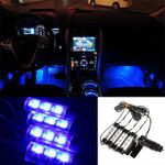 Set 4 Lumini ambientale auto pentru interior TY780 fotografia produsului