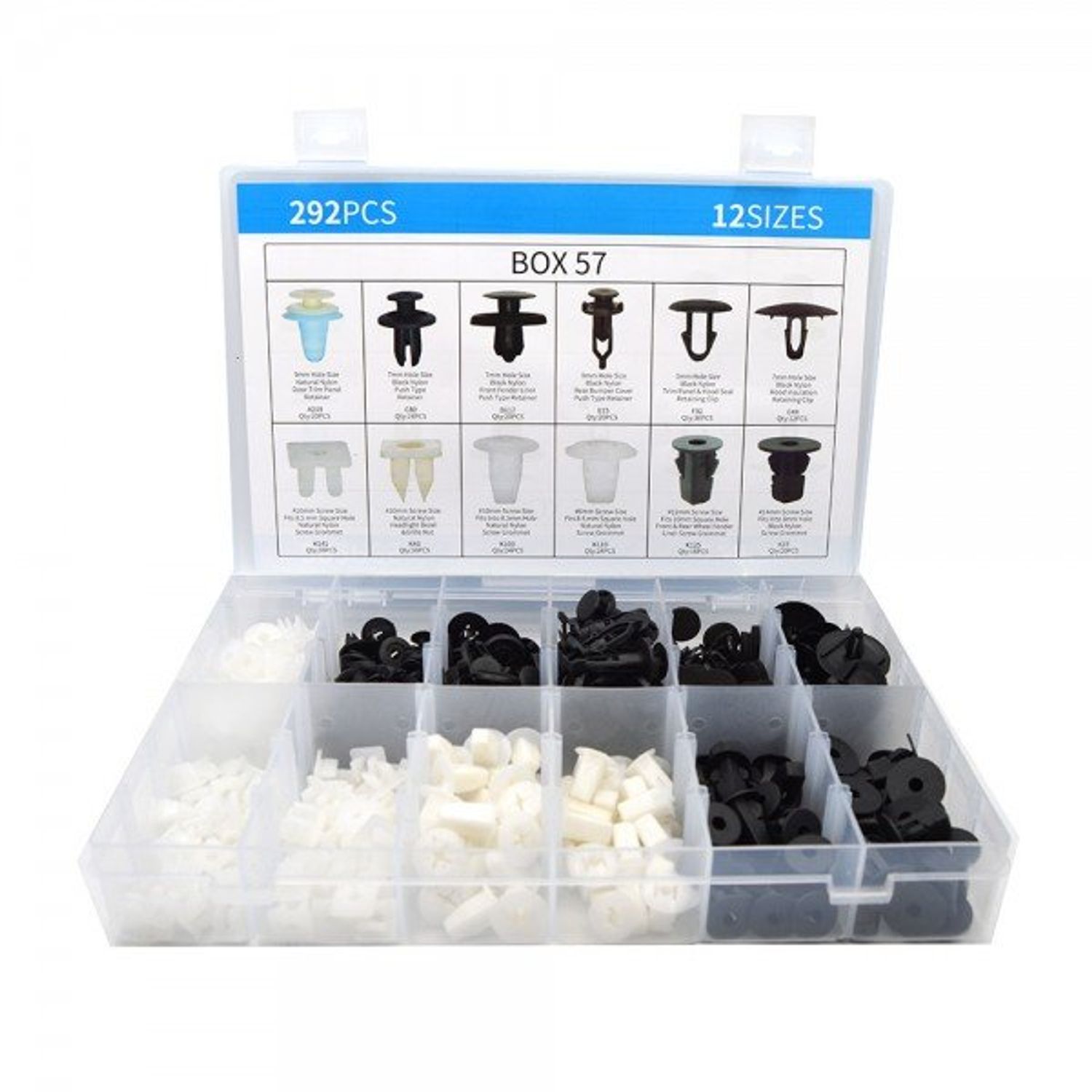Set cleme de fixare pentru Toyota, 292 piese, plastic fotografia produsului
