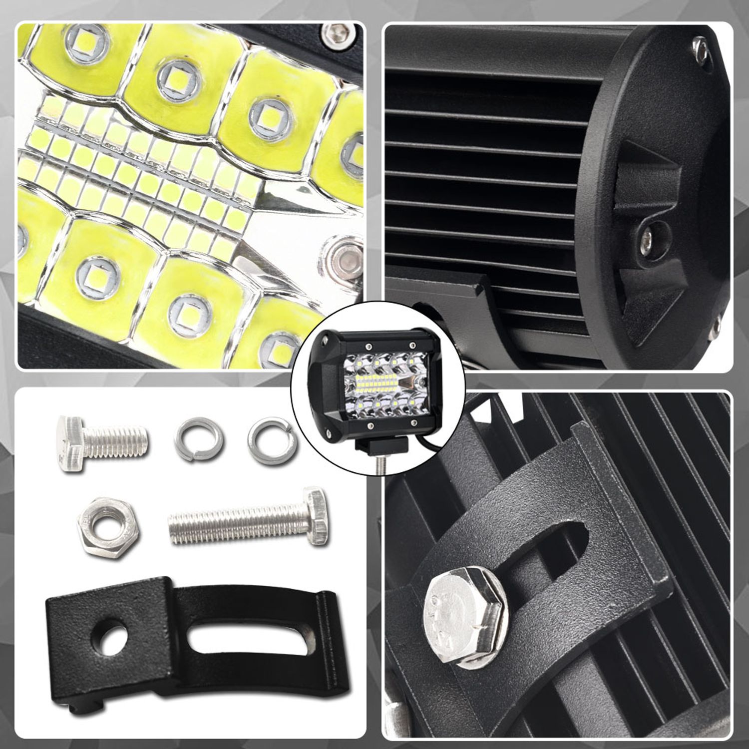 Set 2 x Proiectoare Auto LED 4 inch 60W LED 12V, 24V fotografia produsului View 4 L