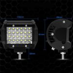 Set 2 proiectoare auto led 72W, 24 leduri fotografia produsului View 4 S
