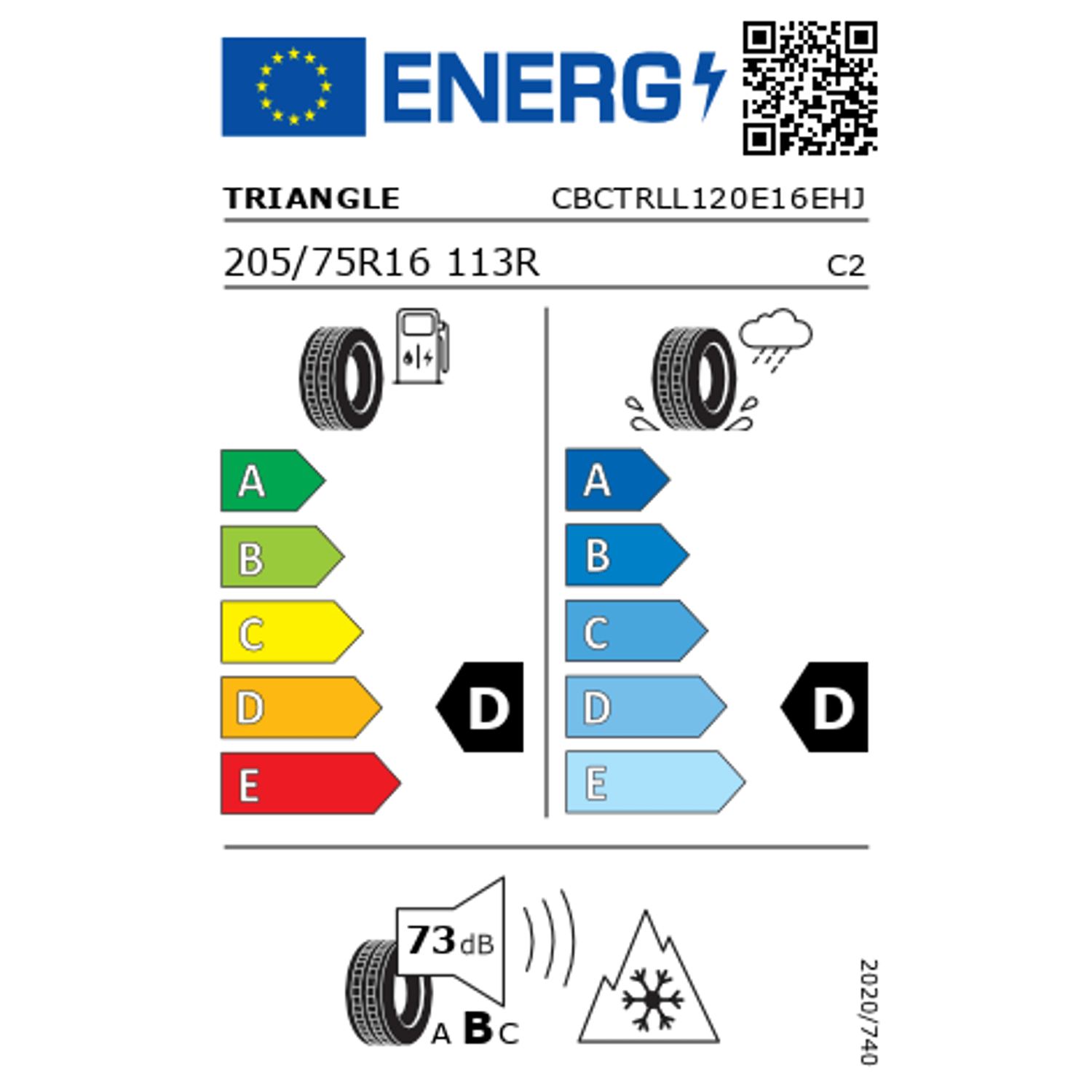 Anvelopa Iarna Triangle LL01 205/75R16C, 113/111R fotografia produsului View 2 L