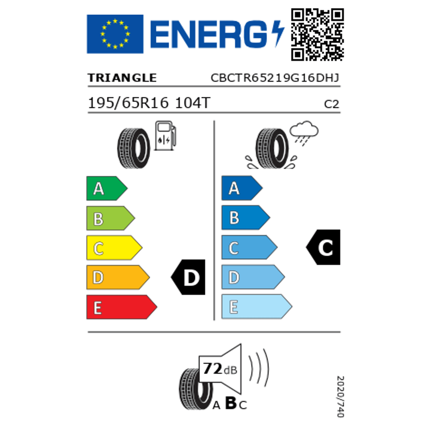 Anvelopa Vara Triangle TR652 TR652 195/65R16C, 104/102T fotografia produsului View 2 L