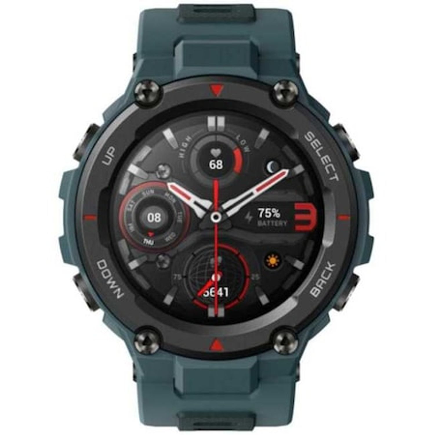 Ceas smartwatch Amazfit T-Rex Pro, Steel Blue fotografia produsului View 3 L