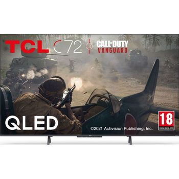 Televizor TCL 43C725 QLED, 108 cm, 4K Ultra HD, Smart Tv, Clasa G, Argintiu elefant.ro imagine noua 2022
