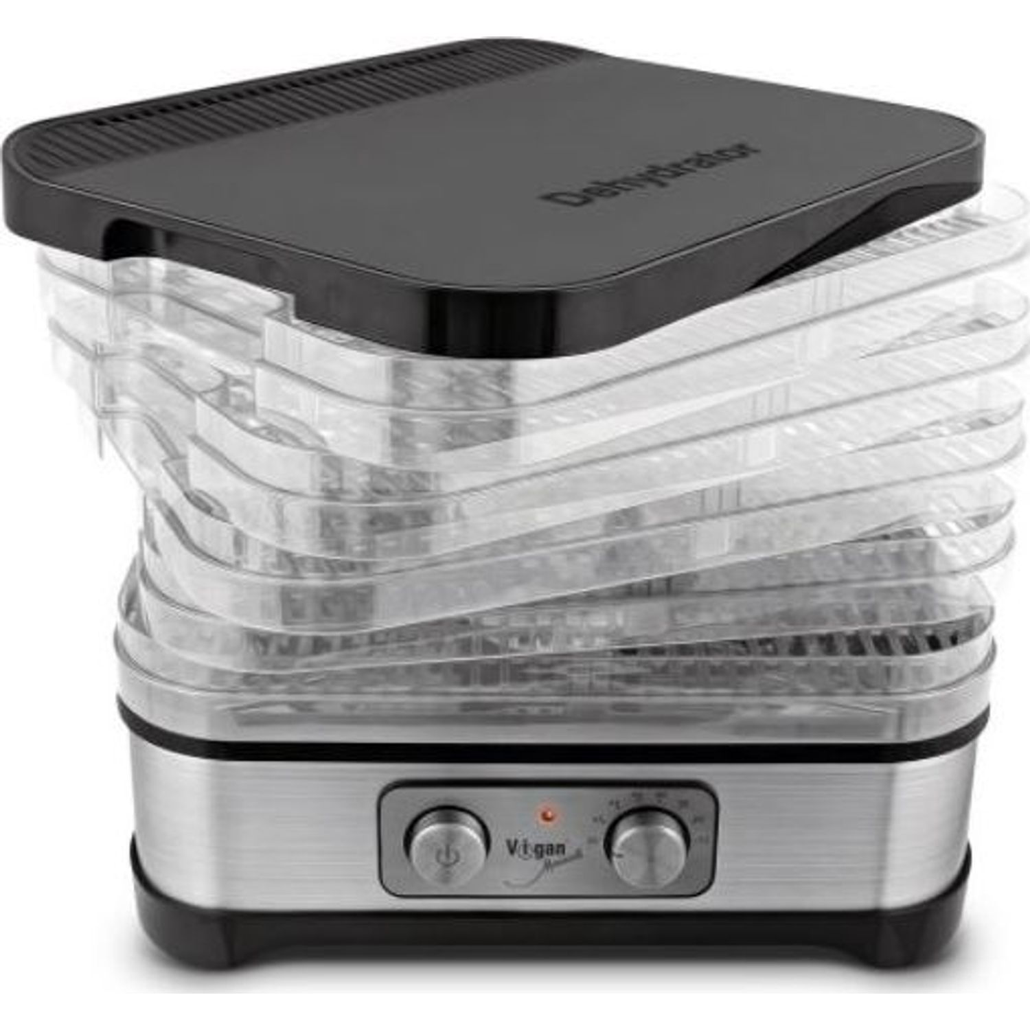 Deshidrator de alimente Vigan Mamooth ESP1N, 250W, 5 tavi, Argintiu fotografia produsului View 3 L