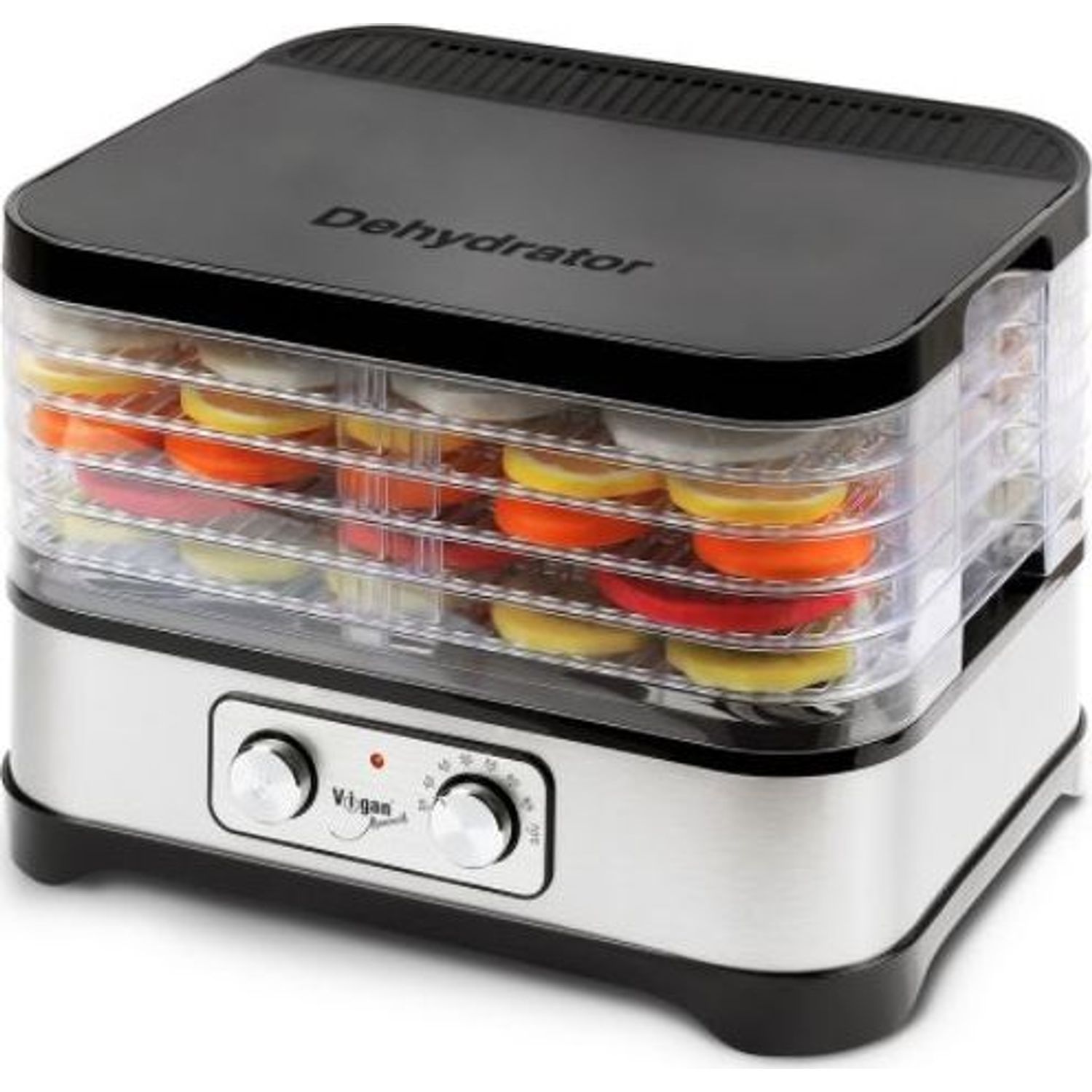 Deshidrator de alimente Vigan Mamooth ESP1N, 250W, 5 tavi, Argintiu fotografia produsului View 2 L