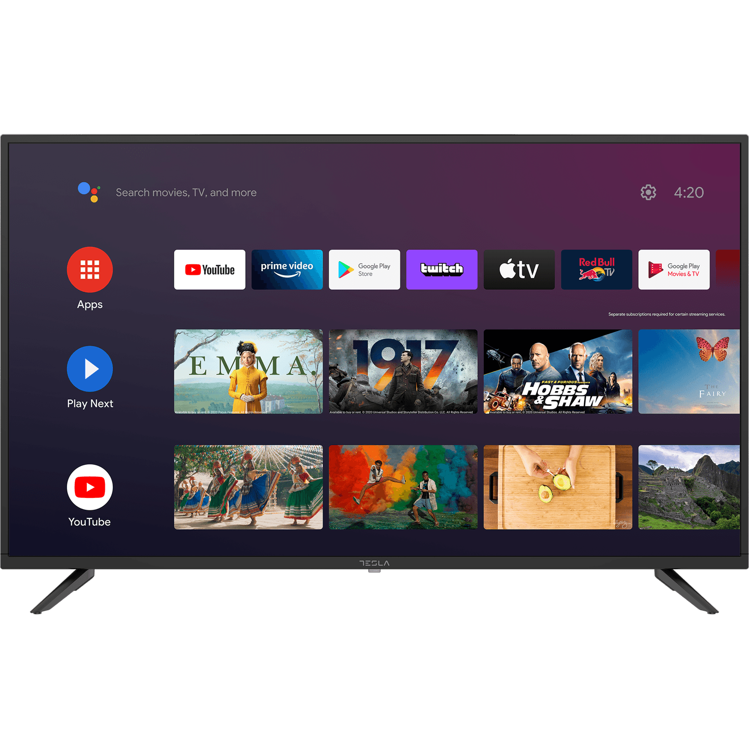 Televizor Tesla 58E610BUS, 147 cm, Smart Android, 4k UHD, LED, clasa G fotografia produsului