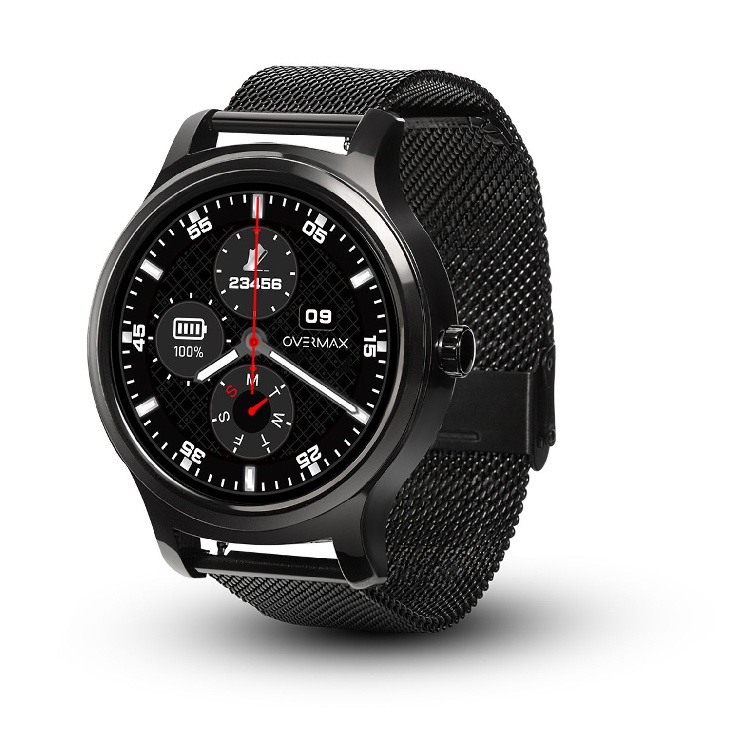 SmartWatch Overmax TOUCH BLACK 2.6, 1.3 IPS, Negru fotografia produsului View 2 L
