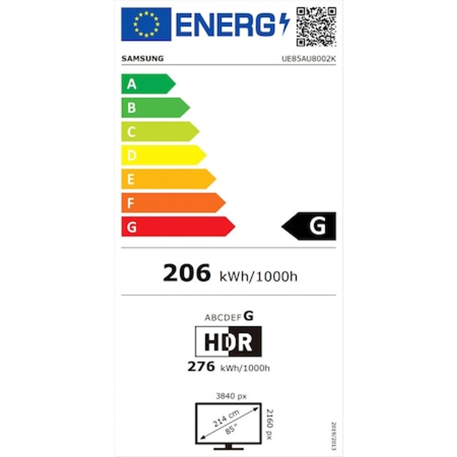 Televizor Samsung UE85AU8002KXXH fotografia produsului View 4 L