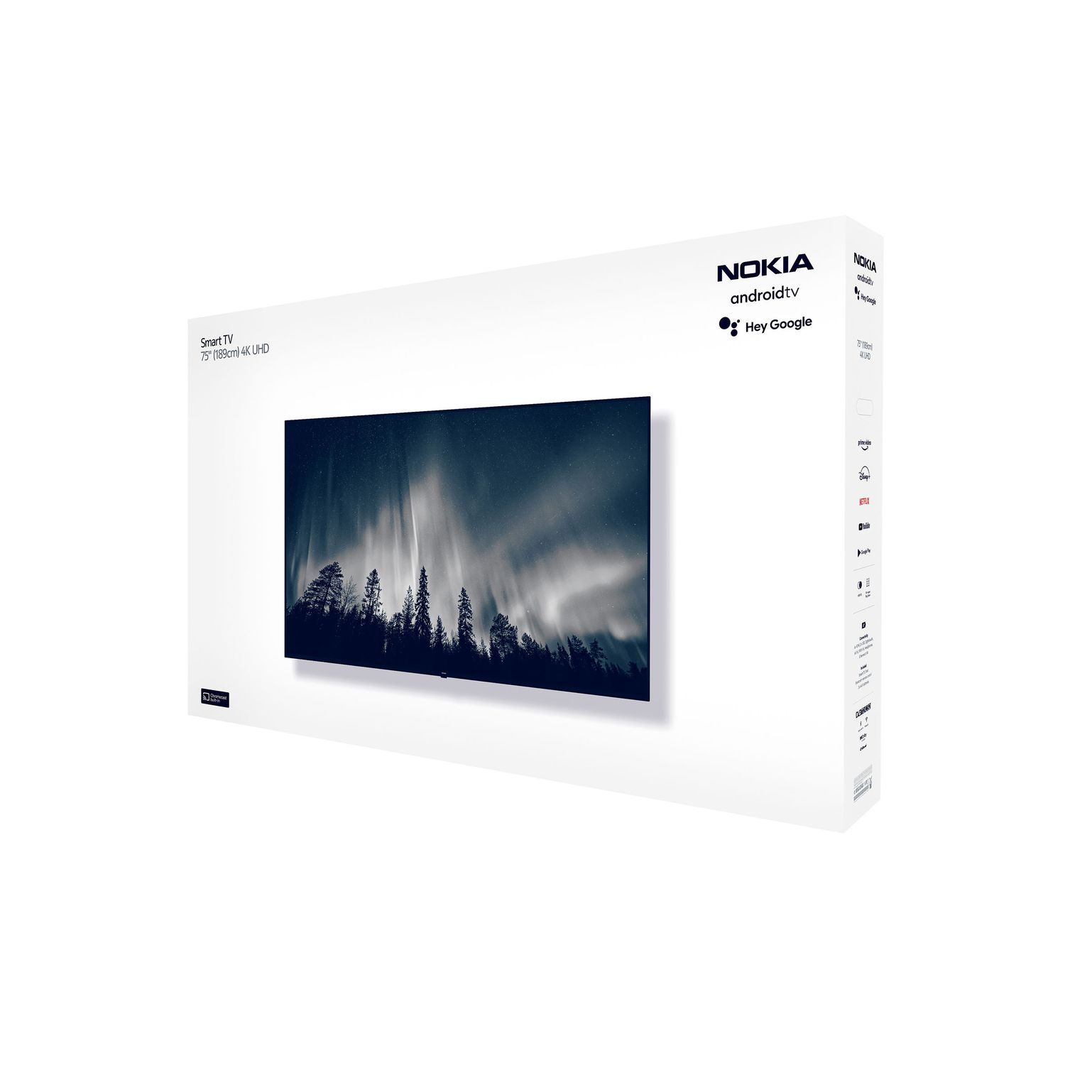 Televizor Nokia 7500A, LCD, 190 cm, 4K Ultra HD, Smart TV, HDR10, Negru fotografia produsului View 5 L