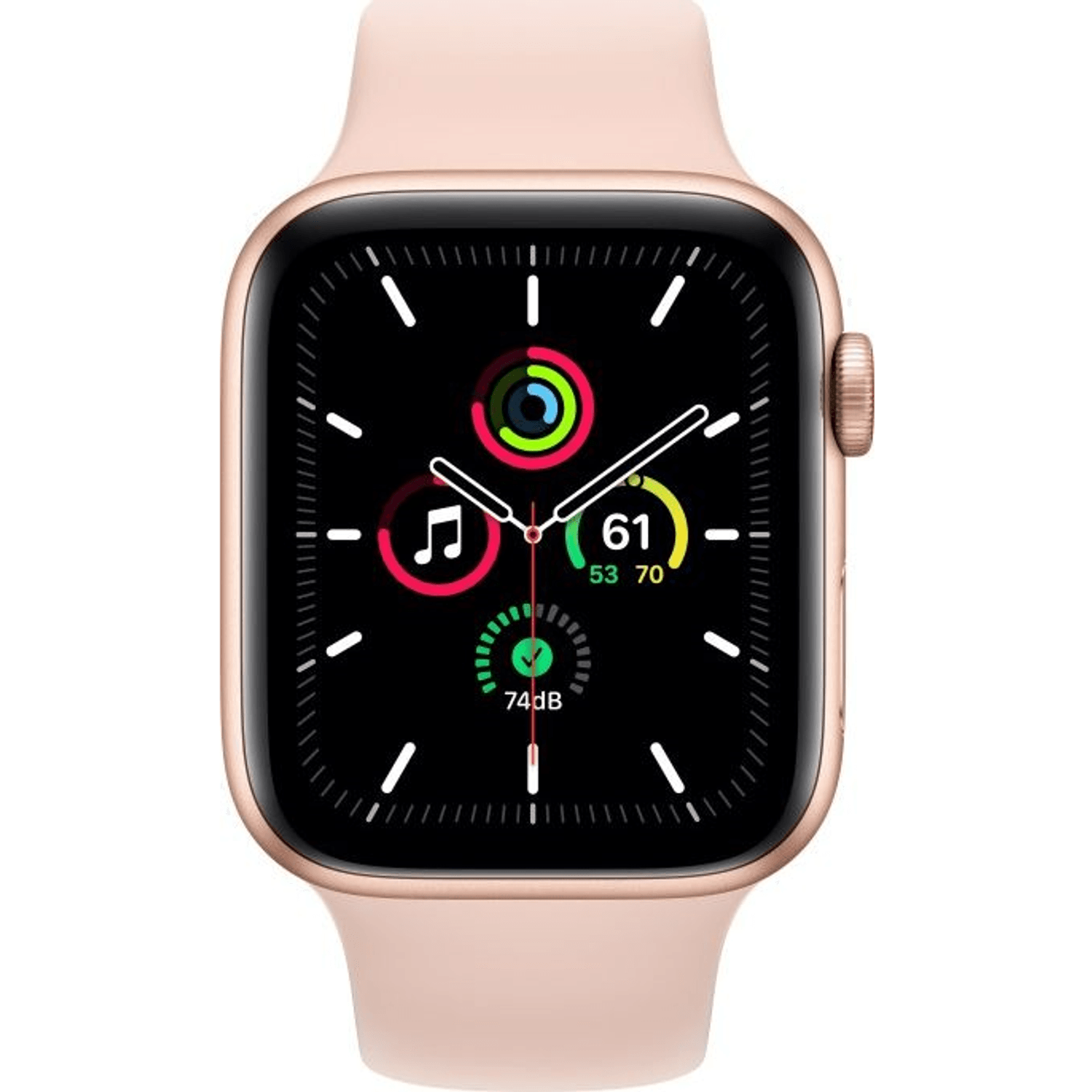 Apple Watch SE GPS , 44mm, Auriu/rose fotografia produsului View 2 L