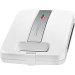 Sandwichmaker Clatronic ST 3629, Placi non-stick, 1200 W, Alb fotografia produsului