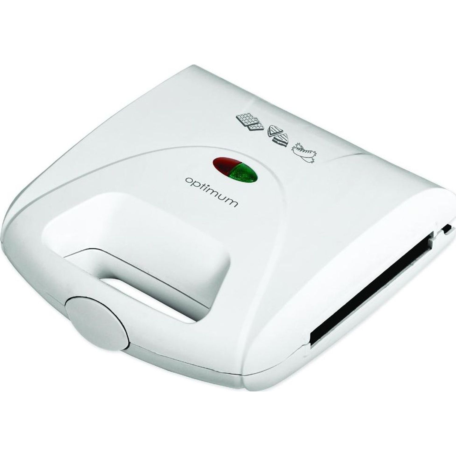 Sandwich Maker Optimum ST 1600, 1100 W, placi detasabile, Alb fotografia produsului