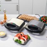 Sandwich Maker Zelmer ZSM7860, 750 W, Negru/Argintiu fotografia produsului View 4 S
