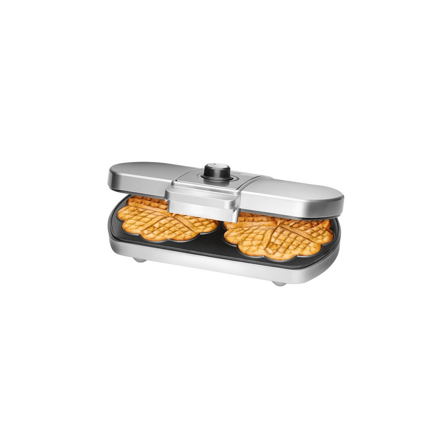 Aparat de waffe Clatronic WA 3607, 1200 W, Argintiu fotografia produsului View 2 L