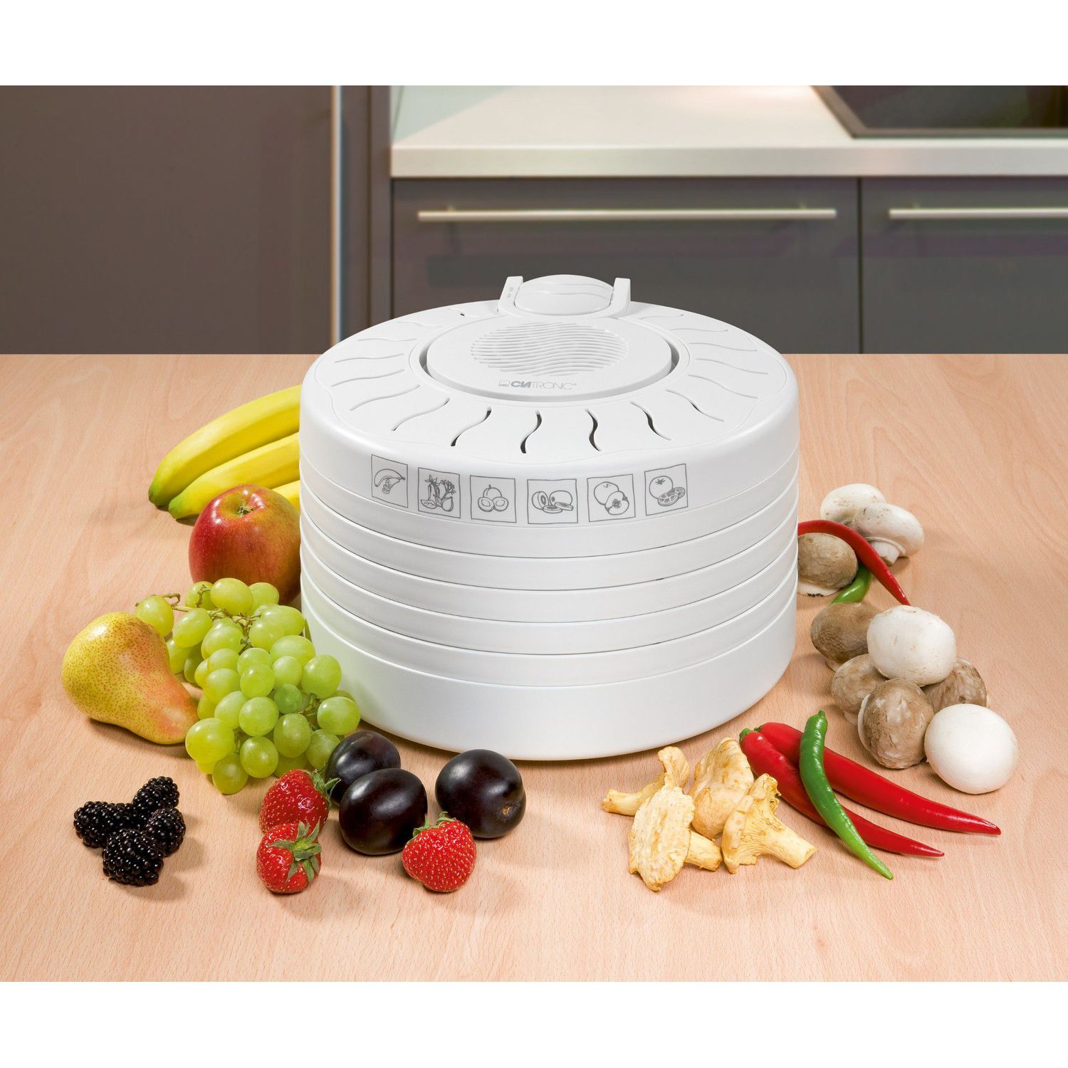 Deshidrator Clatronic DR 2751, 250W, 5 tavi, Alb fotografia produsului View 4 L