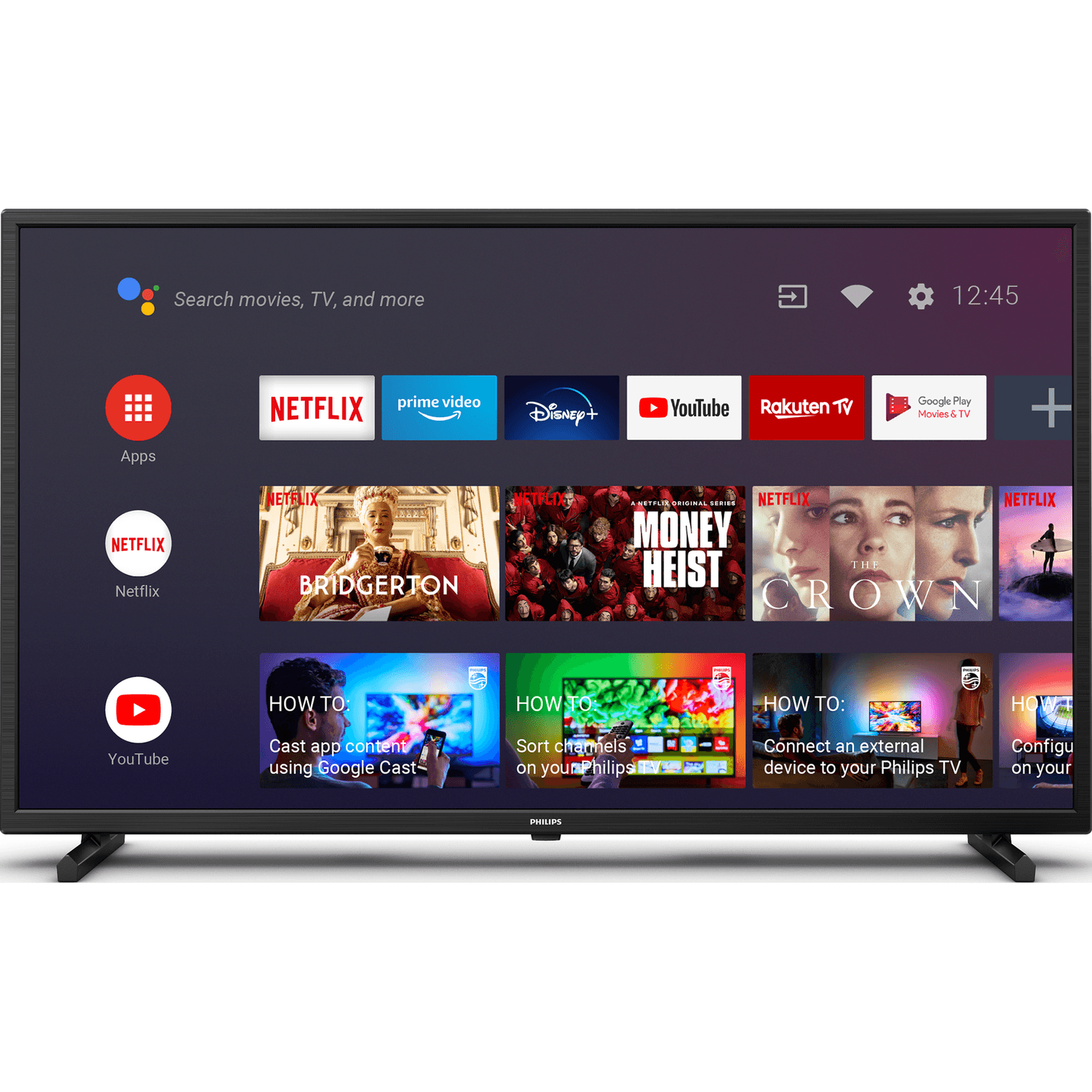 Televizor Philips 39PHS6707/12, 98 cm, Smart Android, HD, LED, Clasa G fotografia produsului