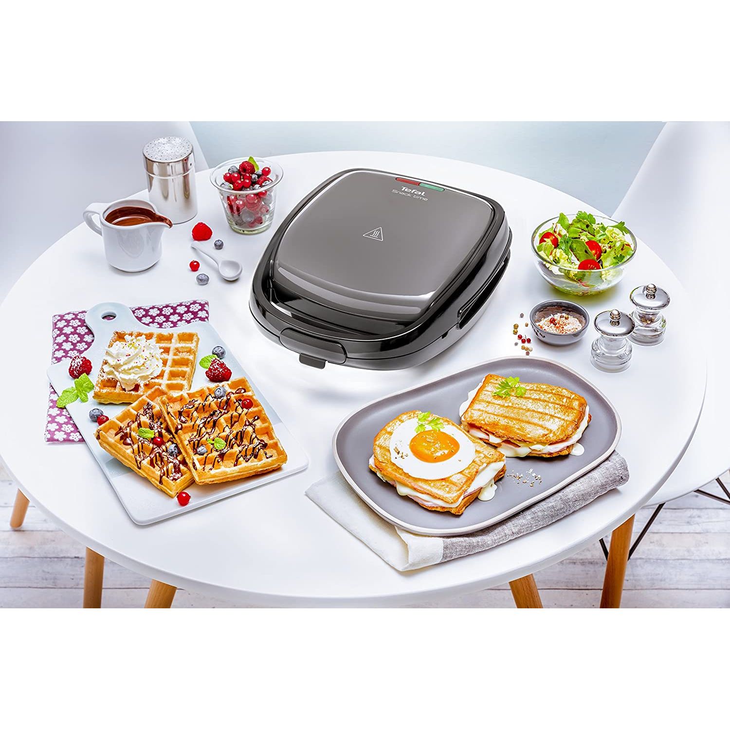 Sandwich Maker Tefal SW 341B, 700 W, Negru fotografia produsului View 3 L